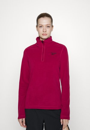ZIP - Fleece trui - punch berry