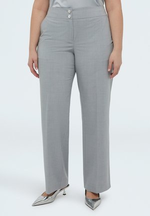 REGULAR STAMPA CHECK - Tygbyxor - grigio