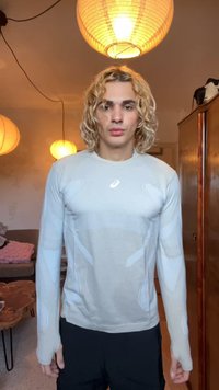 ASICS ROAD SEAMLESS TOP - Camiseta de manga larga - cream