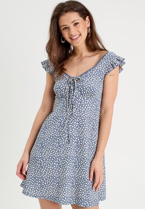 ÄRMELLOSES  - Jersey dress - bleu gris