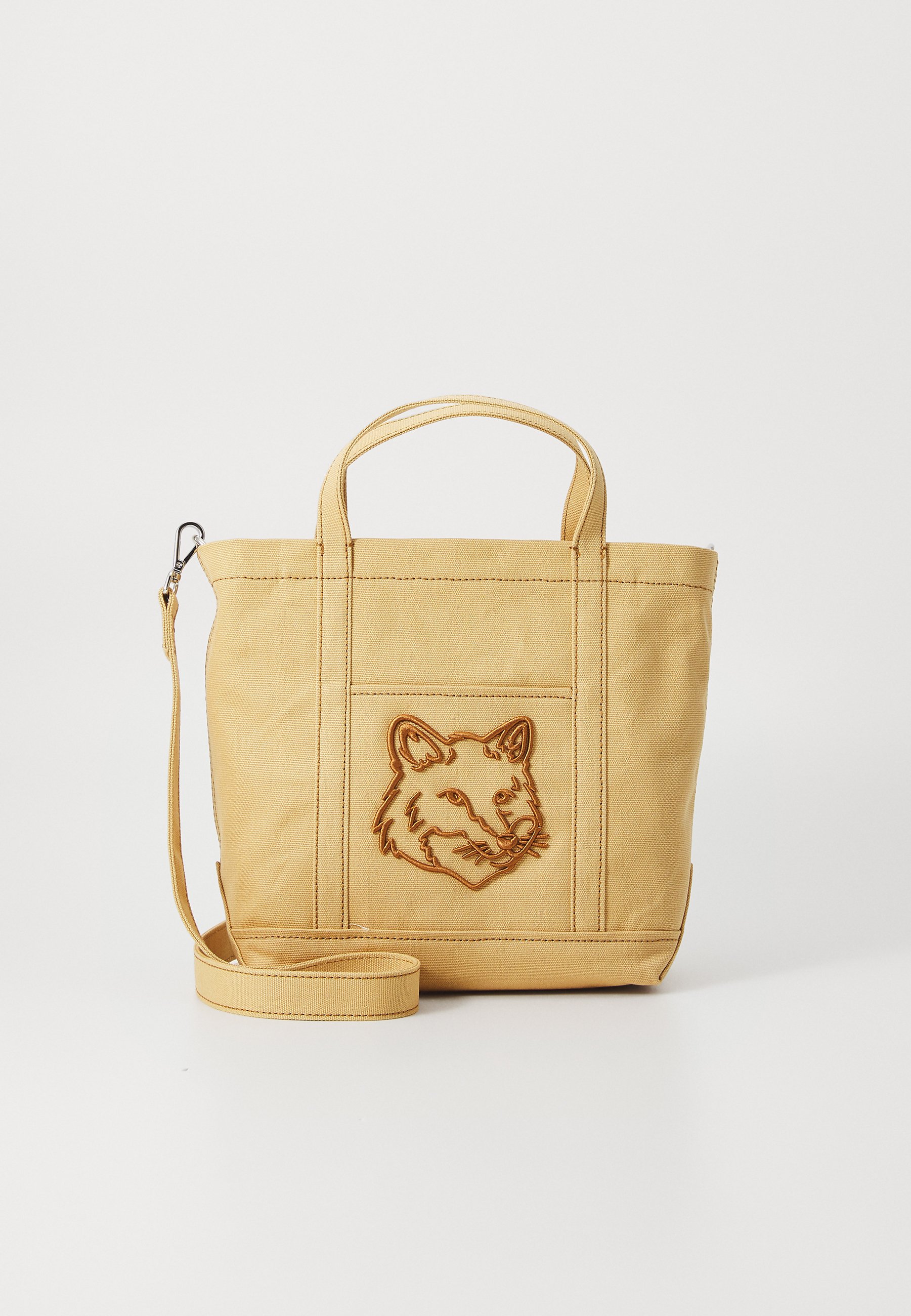Maison Kitsuné FOX HEAD SMALL - Handbag - cork/light brown - Zalando