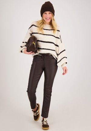 JOGG  - Leren broek - bruin