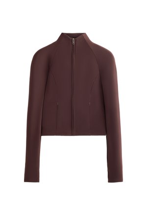 OYSHO LIGHT AND WARM CROPPED TECHNICAL - Juoksutakki - brown