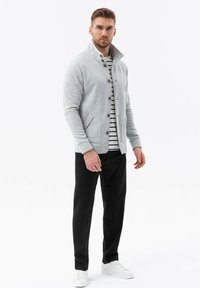 Ombre BUTTON-DOWN WITH  - Felpa con zip - light grey