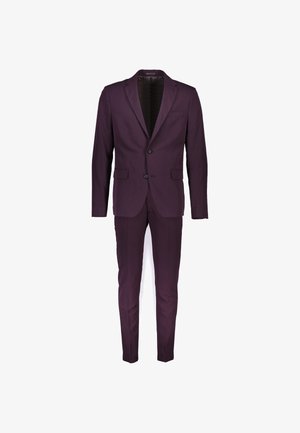 Lindbergh, FINE TWILL STRETCH SUIT - Puku - dk burgundy