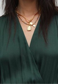 Mango Vestido informal - dark green