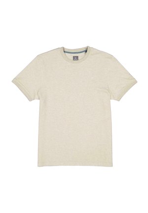 RUNDHALS - T-Shirt basic - beige