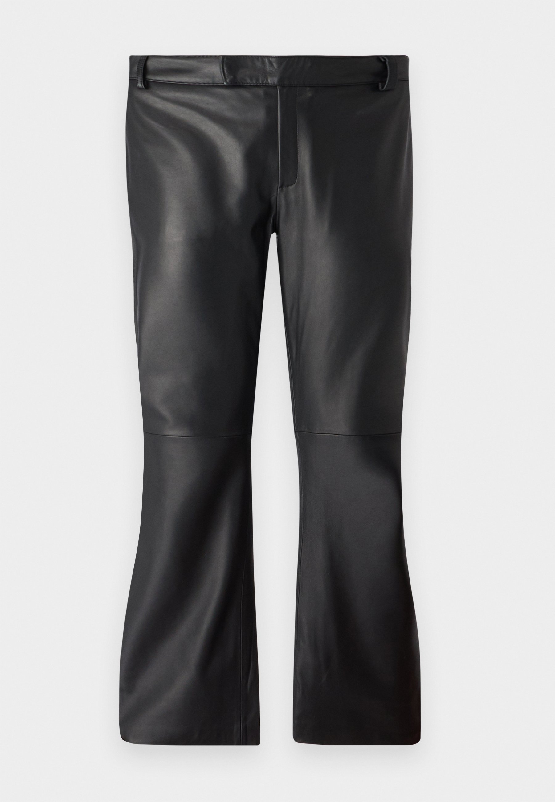 PS Paul Smith TROUSER - Leather trousers - black - Zalando.co.uk