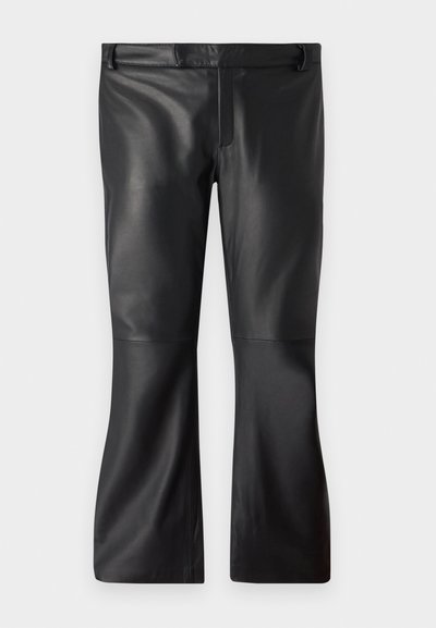 STUDIO ID DISCO PANTS - Kožené kalhoty - black