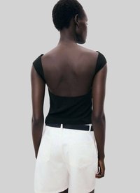 Mango OPEN-BACK  - Top - black