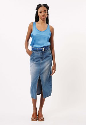 NASSIA - A-lijn rok - bleu jean