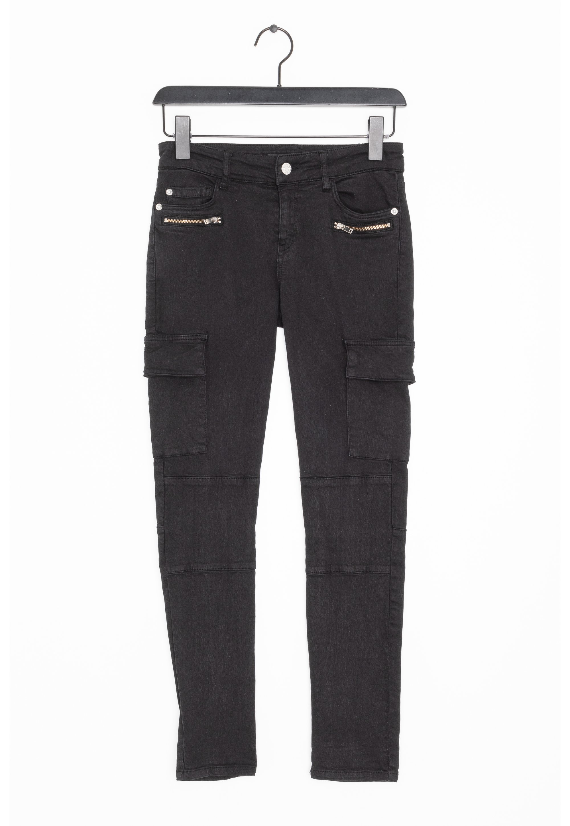 Mango Pantalones cargo black/negro (Segunda mano)