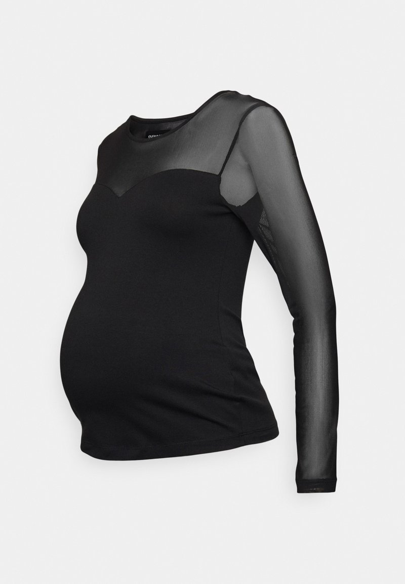Even&Odd Maternity Majica z dolgimi rokavi - black