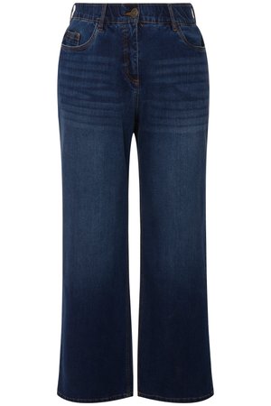 Ulla Popken HIGH WAIST - Straight leg jeans - blue denim