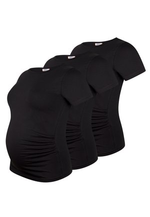 3ER SET - T-shirt basic - 3 schwarz