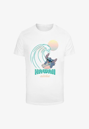 Merchcode, LILO & STITCH ALOHA HAWAI - Camiseta estampada - white
