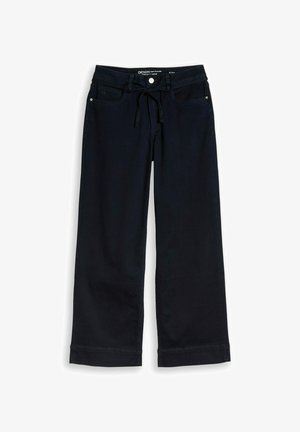 TOM TAILOR DENIM, TTEMILY WIDE JEANS MIT BINDEGÜRTEL - Wide leg - clean blue black denim