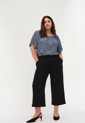 Zizzi LOOSE  WITH 7/8-LENGTH - Bukser - black