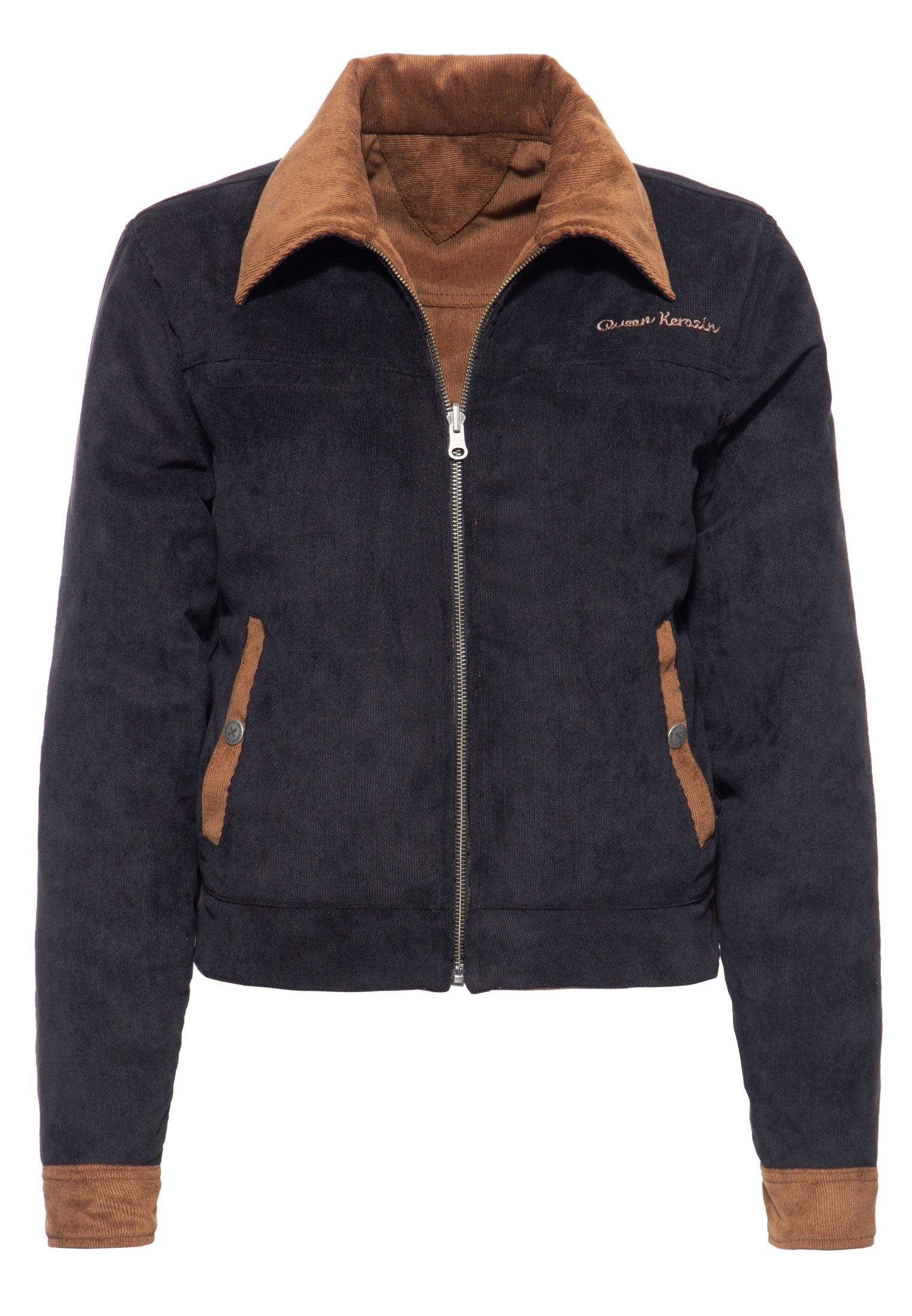 Queen Kerosin Queen Ladies Blouson duniversit/é Femme