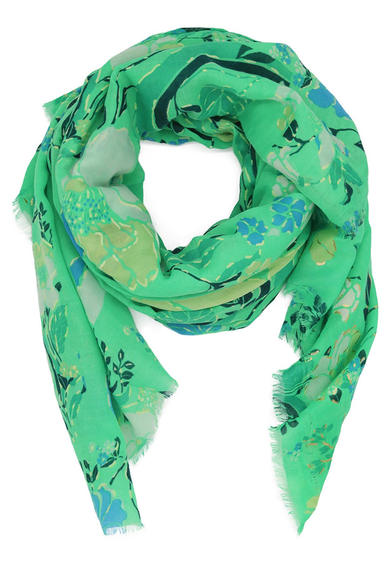 Sciarpa Girocollo Queen Helena - 100% Viscosa, 200x84 Cm, Fantasia Casual Donna, Colori Vivaci