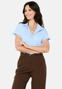 LolaLiza SHORT-SLEEVED - Košilová halenka  - blue pastel
