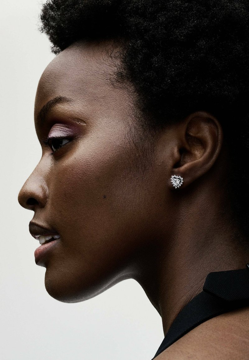 Pandora SPARKLING HEART HALO - Uhani - silver coloured