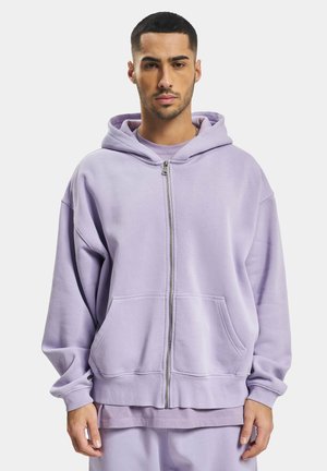DEF Zip-up sweatshirt - purple washed