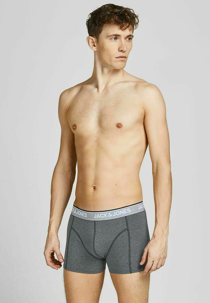 Herren Unterhosen | Jack & Jones 3ER-PACK Panties dark grey melange/blau - TY93609 Herren Unterhosen | Jack & Jones 3ER-PACK Panties dark grey melange/blau - TY93609