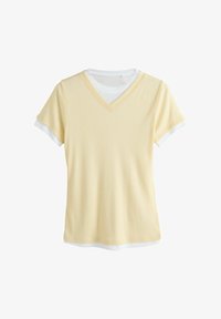 Sélectionné, butter yellow white