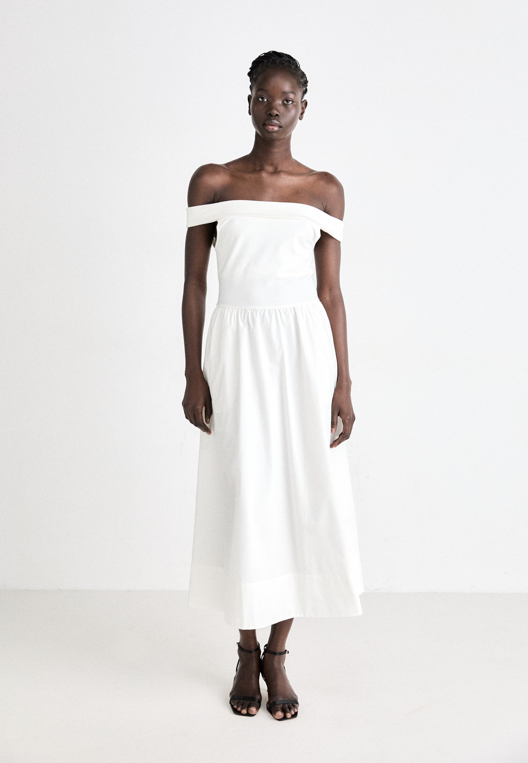 GAP MIXED MEDIA - Jersey dress - off white/off-white - Zalando.co.uk