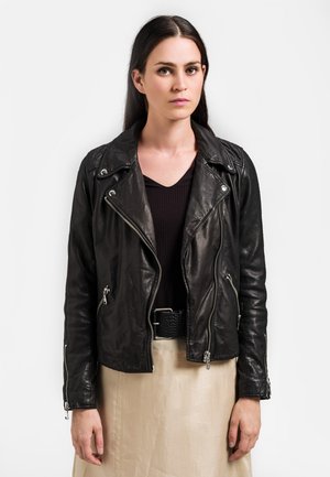 NEAPRILIA - Leather jacket - schwarz