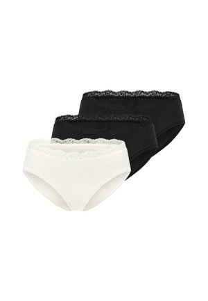 3ER PACK  - Slip - schwarz off-white