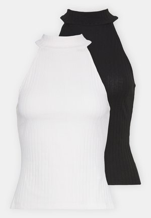 2 PACK - Top - off white/black