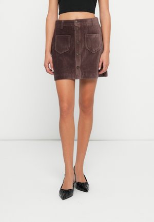 ONLAMAZING PING PONG SKIRT - Mini suknja - brown