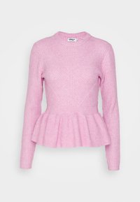 ONLFIA KATIA PEPLUM - Pullover - strawberry moon melange