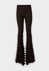 MAXI SPIKE GRADIENT TROUSERS - Housut - brown