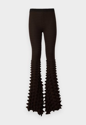 Chet Lo MAXI SPIKE GRADIENT TROUSERS - Püksid - brown