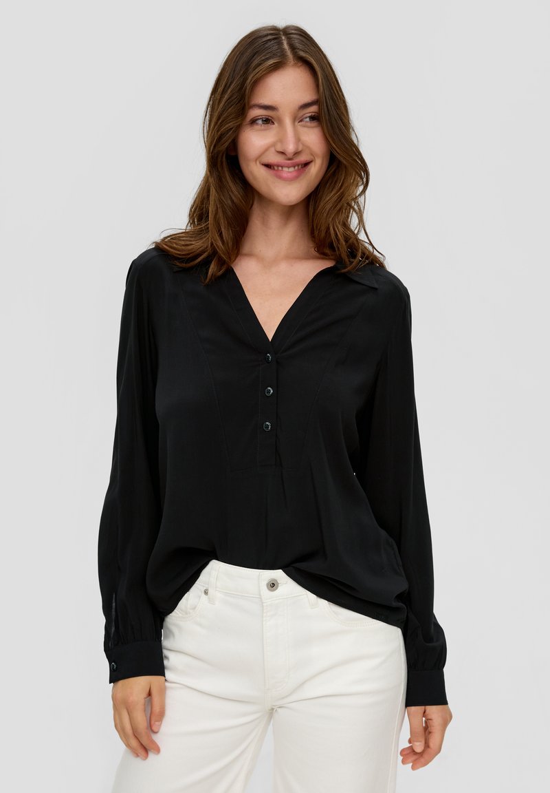 QS Blouse - schwarz
