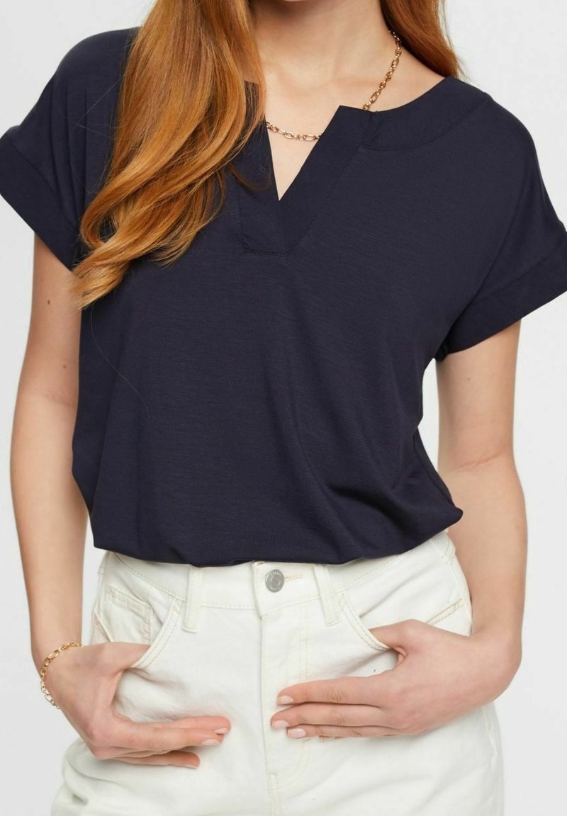 Esprit Collection T-shirt basique - mottled dark blue