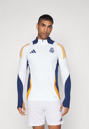 REAL MADRID TRAINING TOP - Fanartikel - white/team navy blue/crew orange