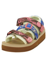 Scotch & Soda LYDIA - Plateausandalette - palm print multi