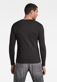G-STAR BASE ROUND TEE - Ilgarankovis viršutinės dalies drabužis - black