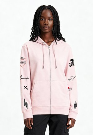 MI AMOR TATTOO EMBROIDERY OVERSIZED - Sweatshirt - pink