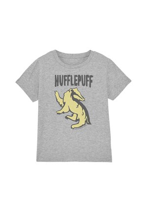 Cotton Soul, HARRY POTTER THE HUFFLEPUFF UNISEX - Print T-shirt - mottled light grey