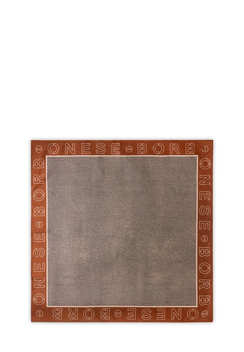 Borbonese Foulard - caramel op natural