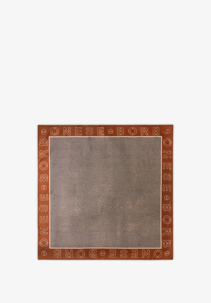 Borbonese Foulard - caramel op natural