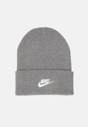 PEAK BEANIE UNISEX - Lue - carbon heather/(white)