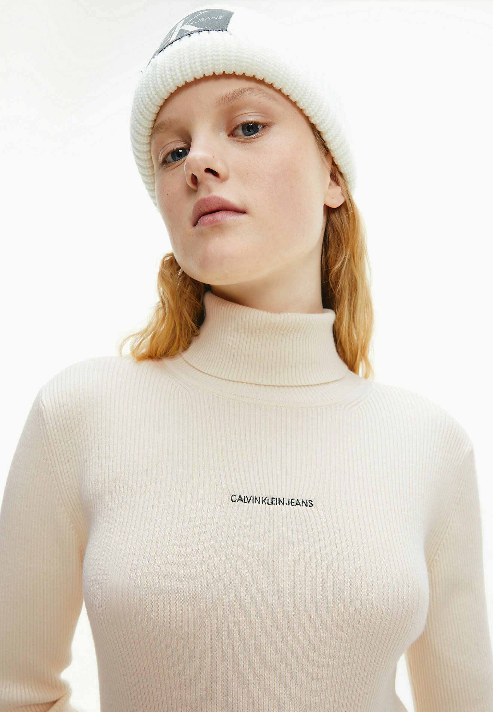 Calvin Klein Jeans Maglione - muslin/avorio - Zalando.it