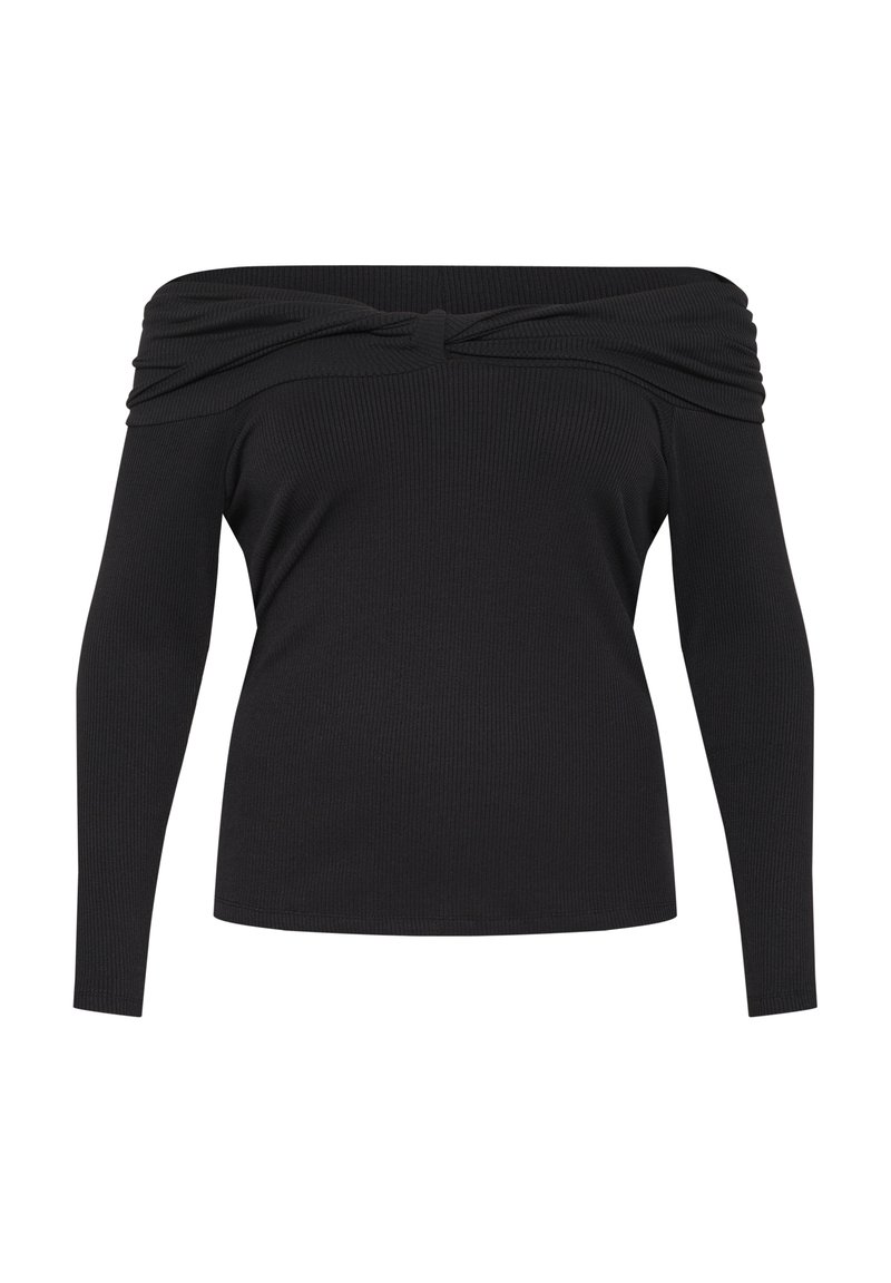 Kaffe Curve Longsleeve gemêleerd zwart
