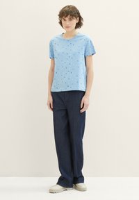 TOM TAILOR T-shirt imprimé - blue multicolor minimal
